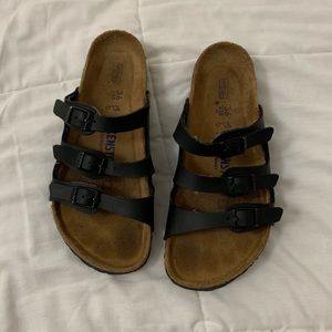 Black Three Buckle Birkenstocks